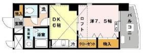 堺筋本町駅 徒歩5分 10階の物件間取画像